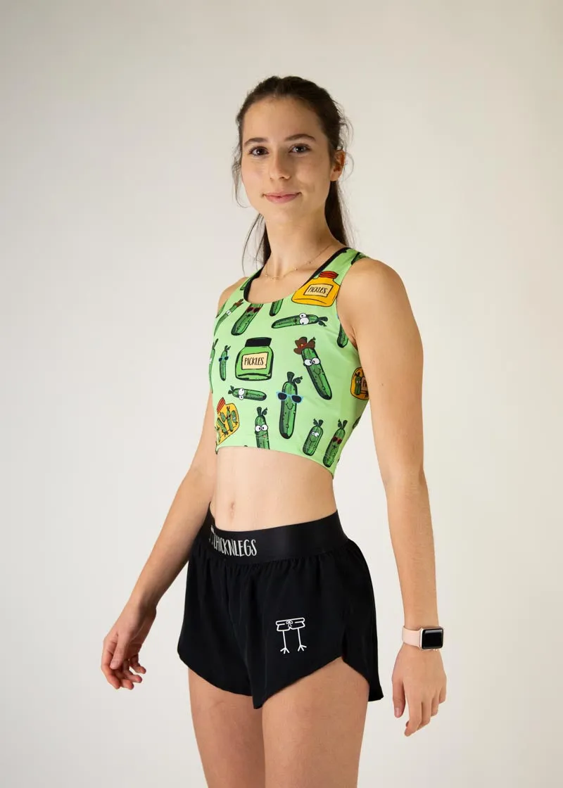 Non Binding Waistband Exclusive Pickles PWR Crop Top
