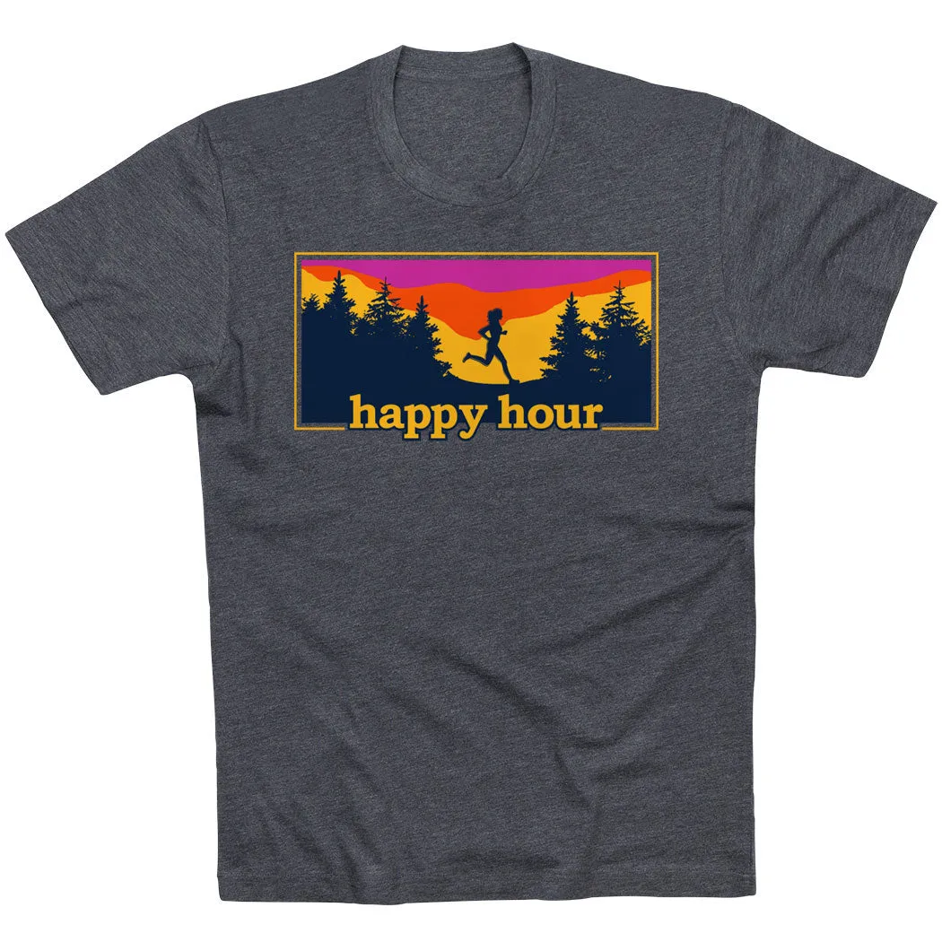 Daily Fashion Running Short Sleeve T-Shirt - Happy Hour