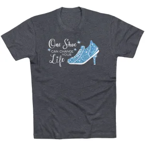 Running Short Sleeve T-Shirt - One Shoe Can Change Your Life Linen blend Anti-pilling