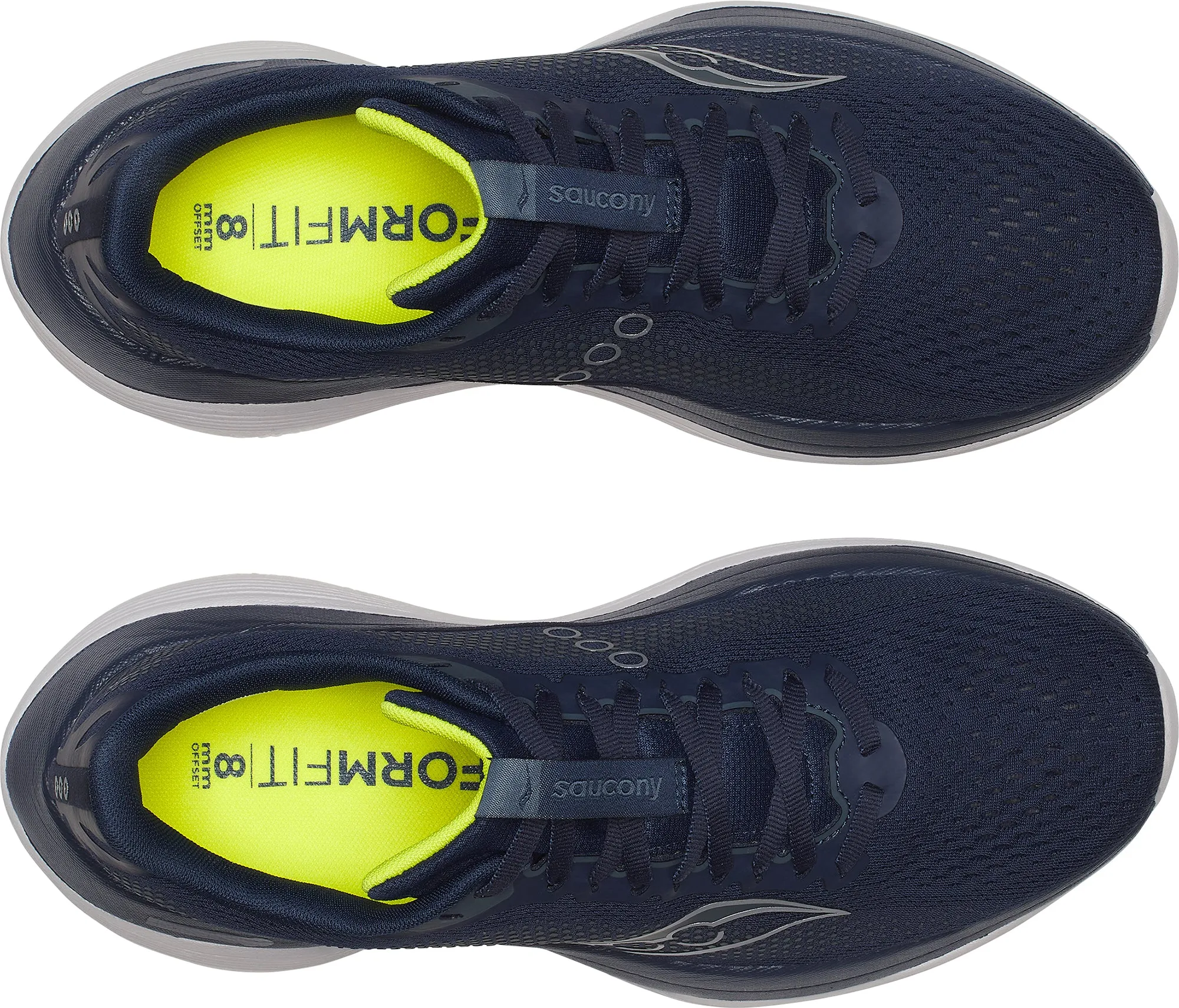 Heel Clip Technology Safety - enhancing Saucony Endorphin Trainer Mens Running Shoes - Blue