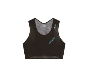 Women's Crop Race Vest | Black light feel