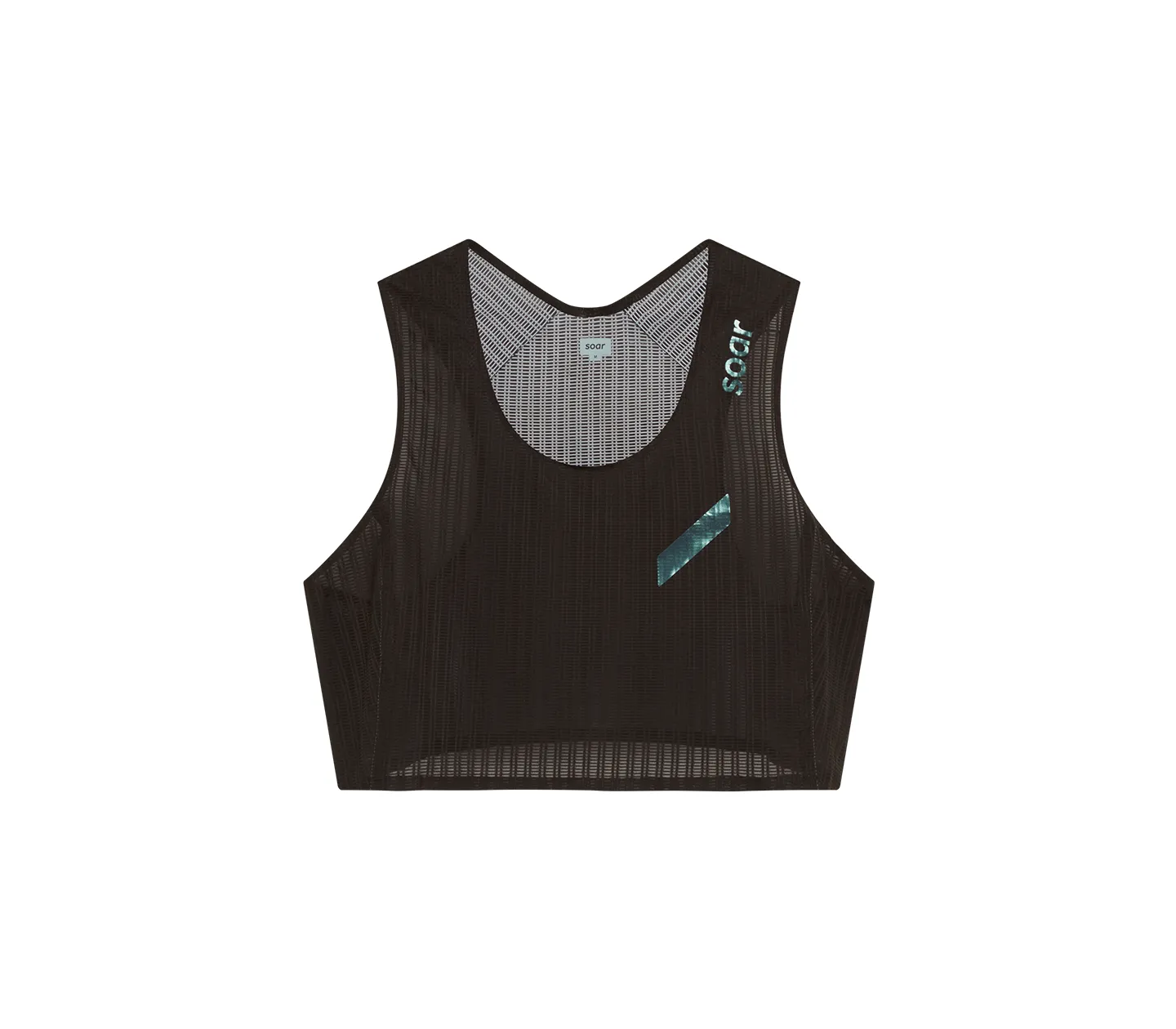 Women's Crop Race Vest | Black high - precision