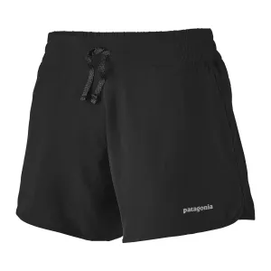 Patagonia Women's Nine Trails 6 Inch Shorts Black Sequin Glow Gloss Glow