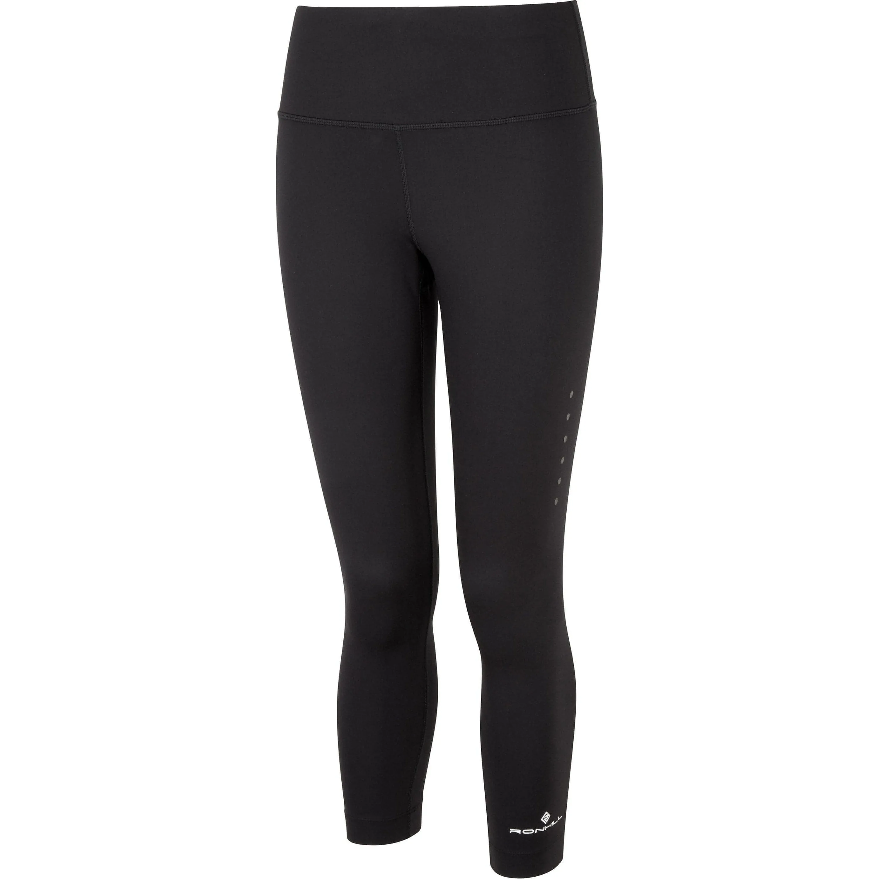 Ronhill Core Womens 7/8 Running Tights - Black Four Way Morning Jog