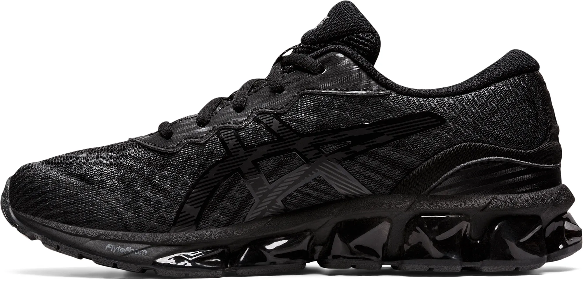 Asics Gel Quantum 360 VII GS Junior Running Shoes - Black ribbon - trimmed - design shoes
