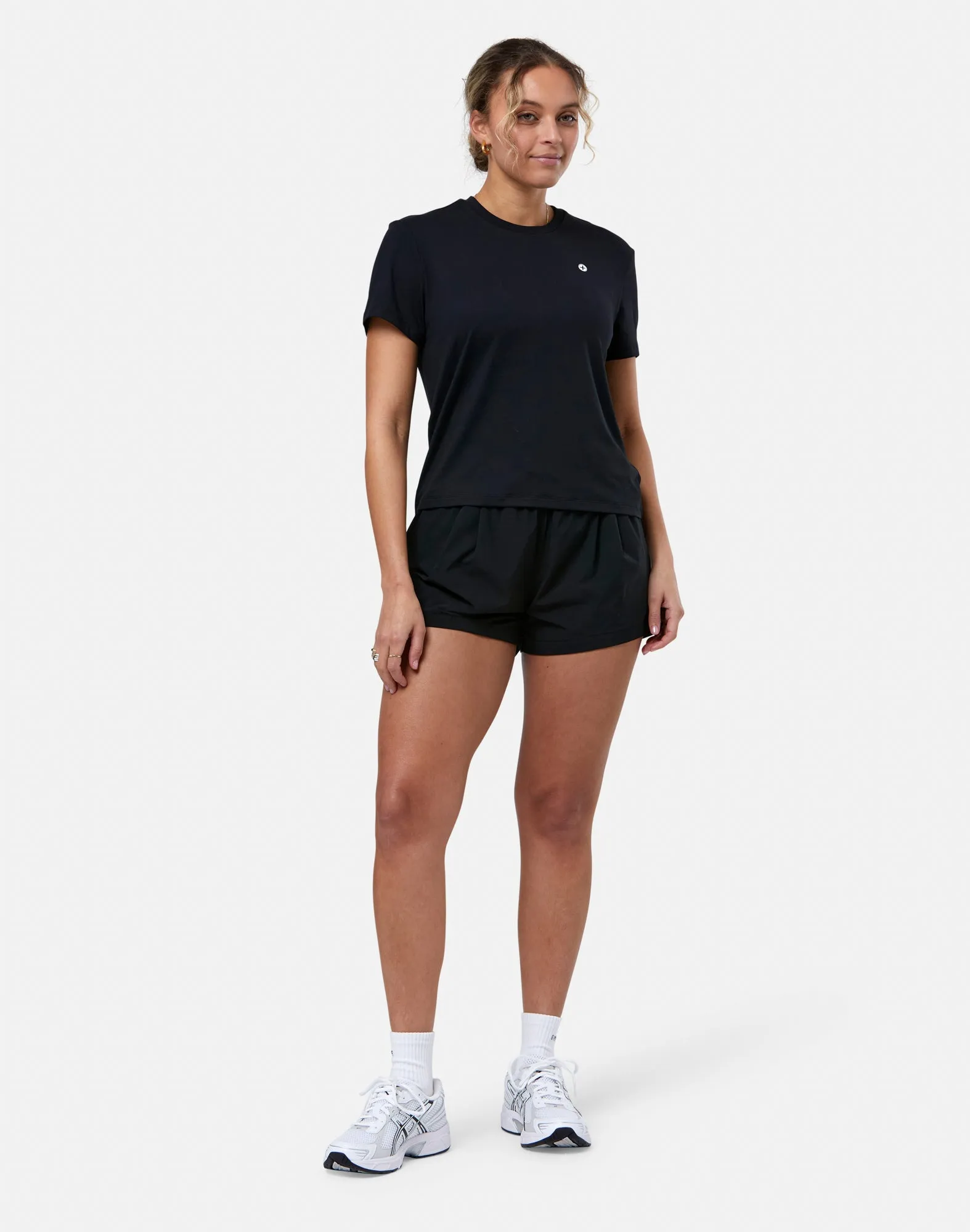 Beach relaxation Gym   Coffee Tee (Womens) - Black