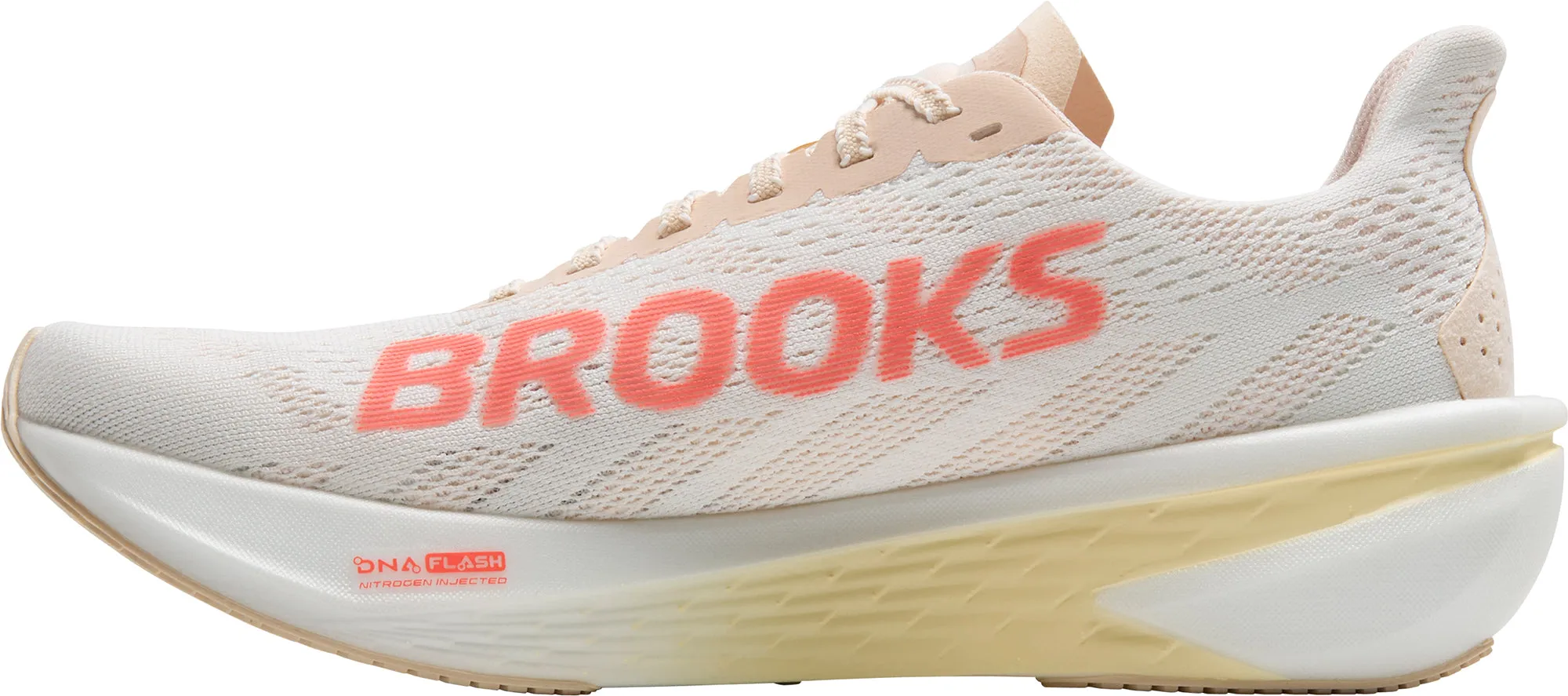 Stretch Zone Engineering EVA Foam Padding Brooks Hyperion 2 Womens Running Shoes - White