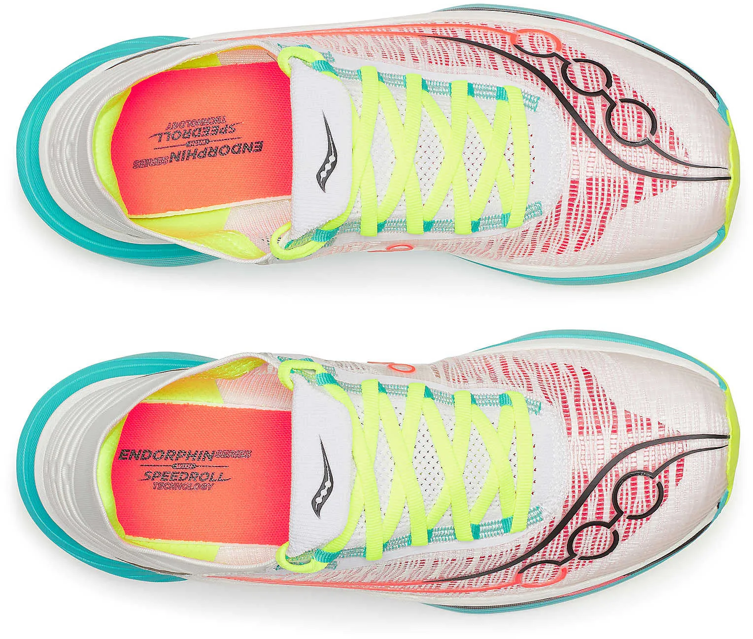 Reinforced heel Warm - weather running Saucony Endorphin Elite 2 Running Shoes - White