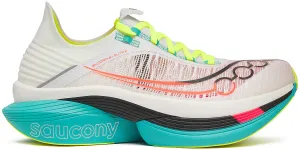 Saucony Endorphin Elite 2 Running Shoes - White flexible - sole shoes no - tie running shoes