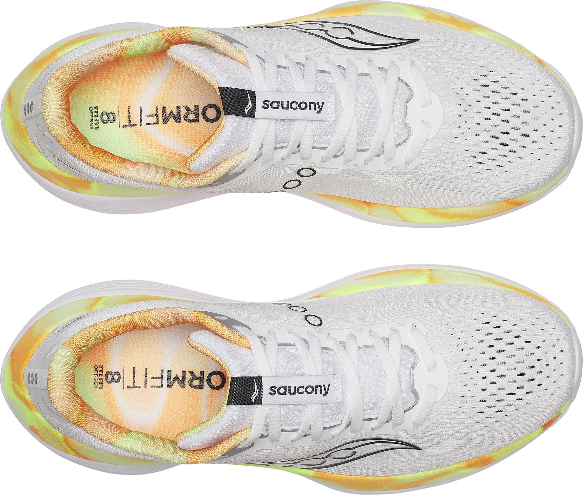 Saucony Endorphin Trainer Mens Running Shoes - White jungle - themed running wear Full Length Cushion Bed