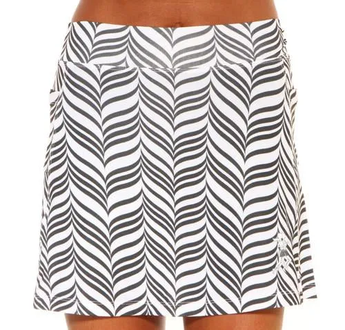 Black and White Candystripe Mini Athletic Skirt (girls size 6-10) Laidback Style