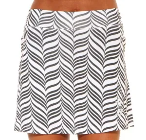 Black and White Candystripe Mini Athletic Skirt (girls size 6-10) Laidback Style