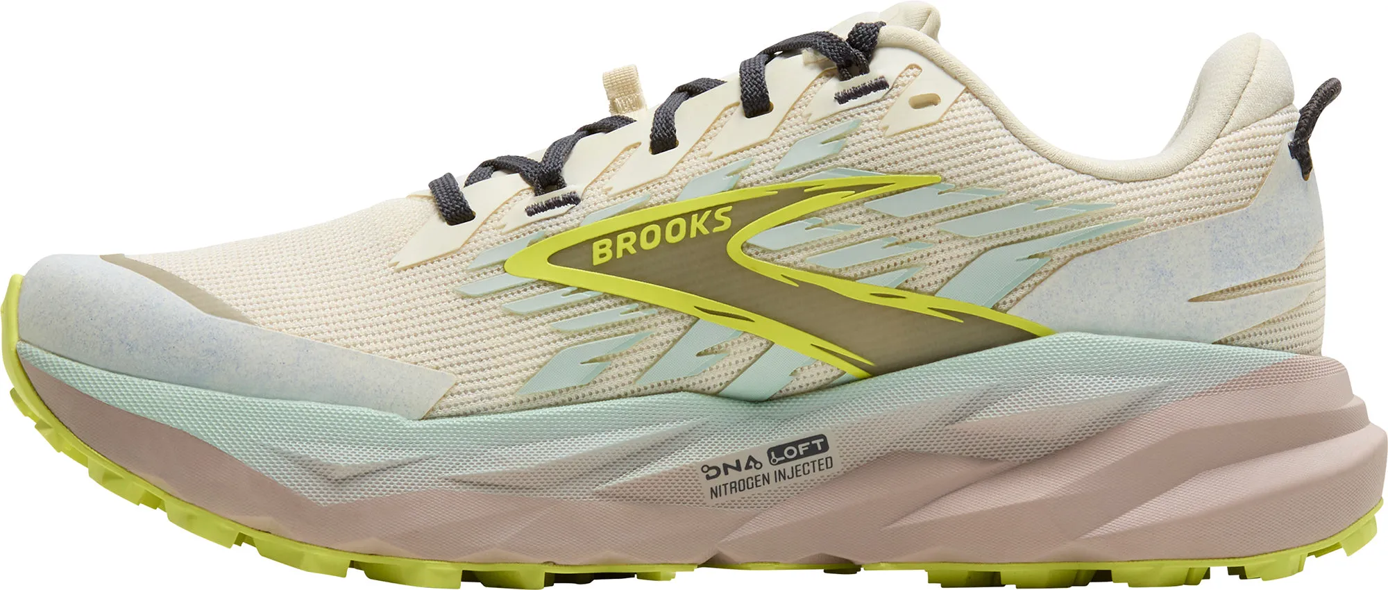 Brooks Cascadia 19 Womens Trail Running Shoes - Cream rollerblading shoes