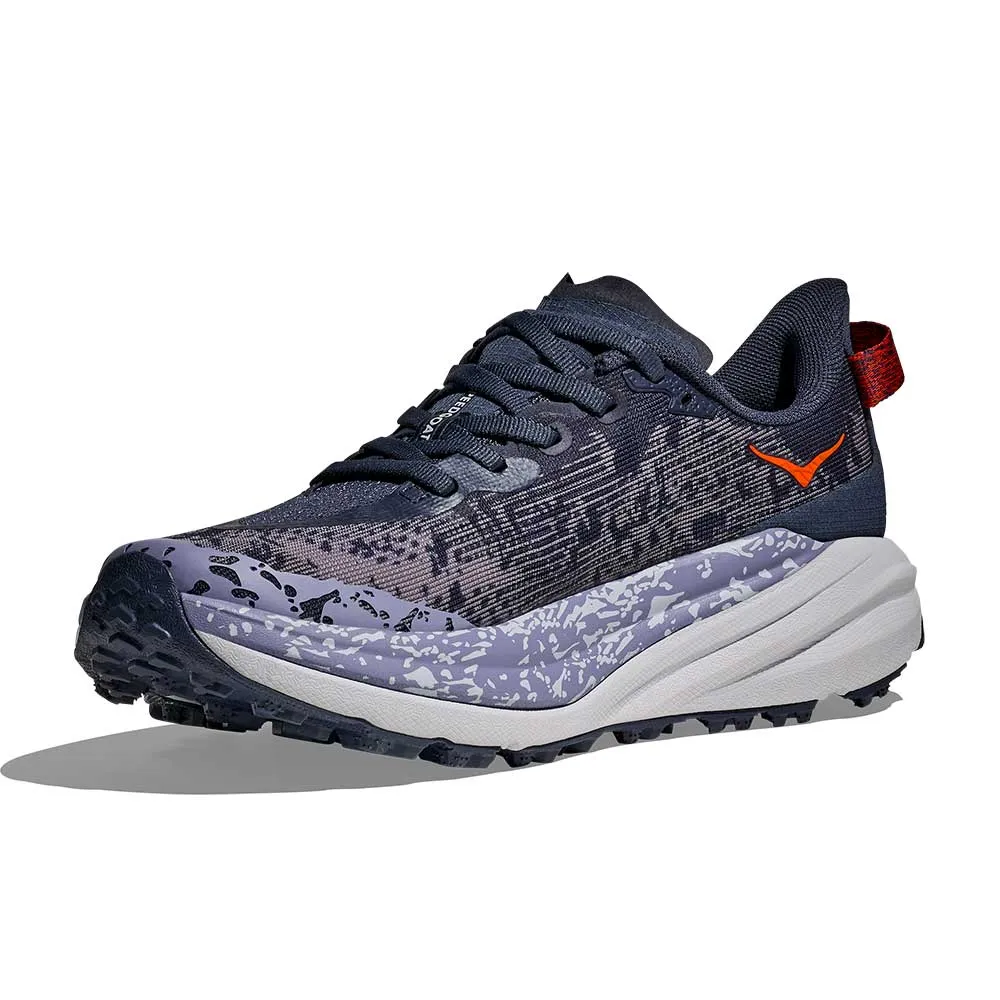Women's Speedgoat 6 Trail Running Shoe - Nautical Dusk/Sea Ice - Regular (B) cushioned comfort trail shoes