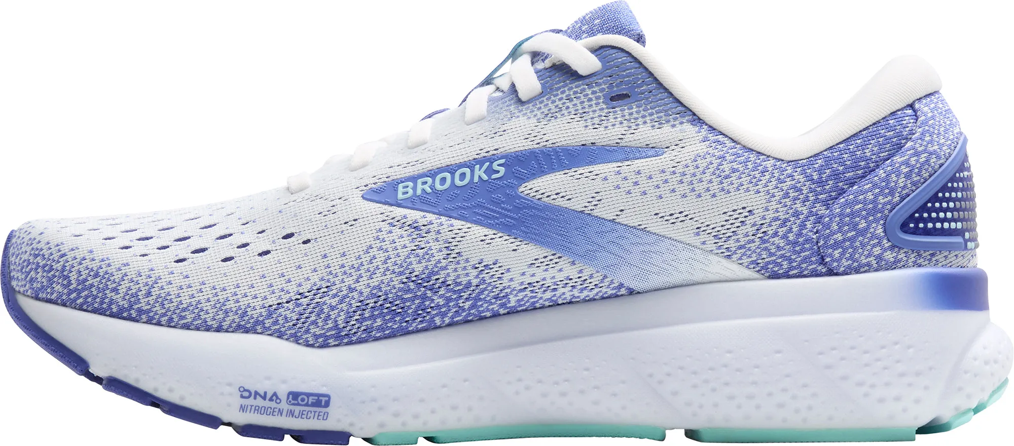 Impact Resistant Cushioning bootie - style design shoes Brooks Ghost 16 Womens Running Shoes - White