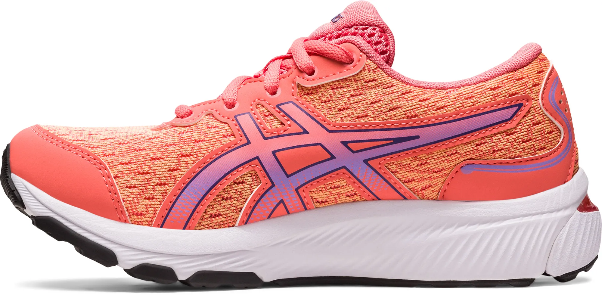 Asics Gel Cumulus 24 GS Junior Running Shoes - Orange Zoned Compression Padding