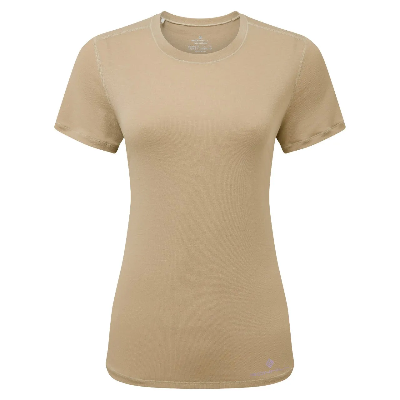 Lightweight Shirt Life Tencel S/S Tee (Womens) - Latte Marl/Nightshade