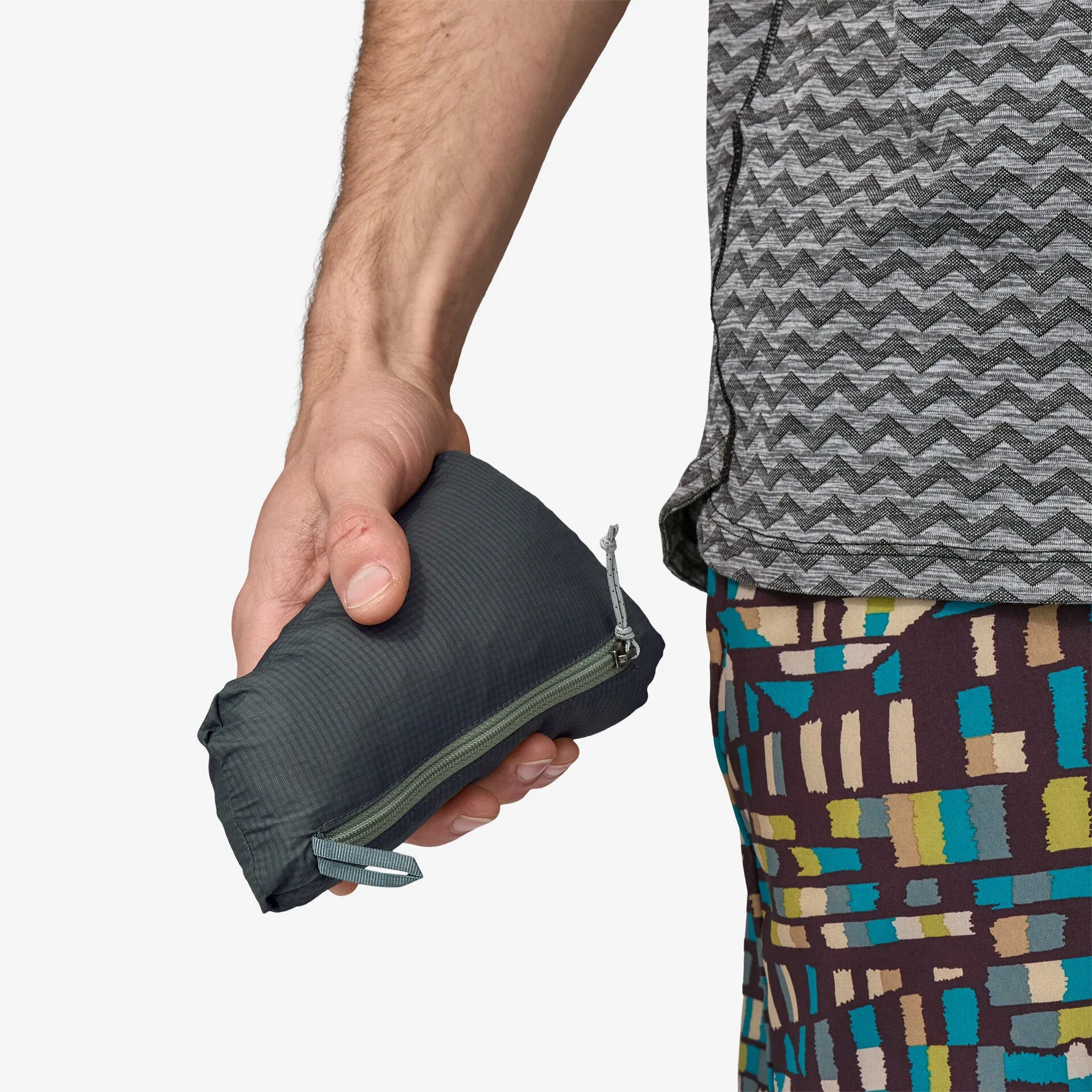 Patagonia Women's Houdini Jacket Nouveau Green construction workers Layer Friendly