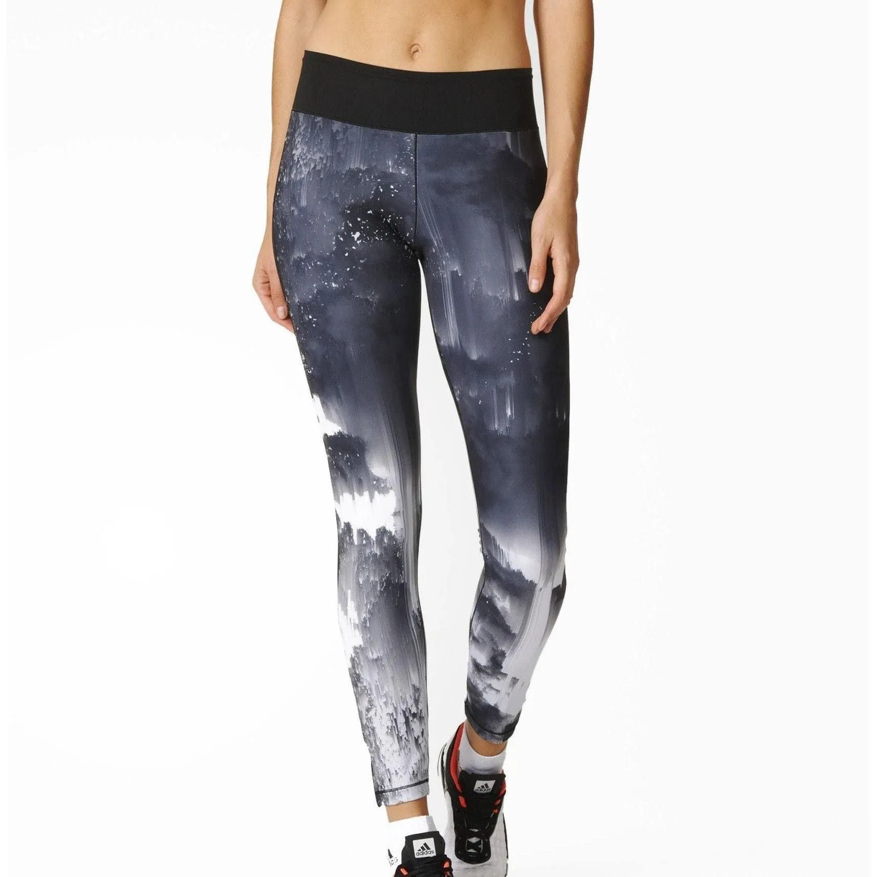 Breathable Fit Wear adidas Wow Drop 3 Womens Long Training Tights - Black