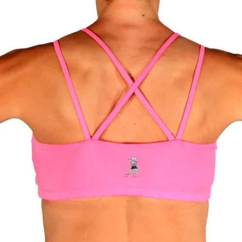Supportive Side Bubblegum Strappy Top