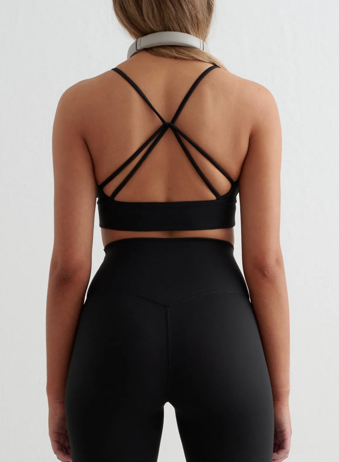 Black Sense Strap Bra Soft Band