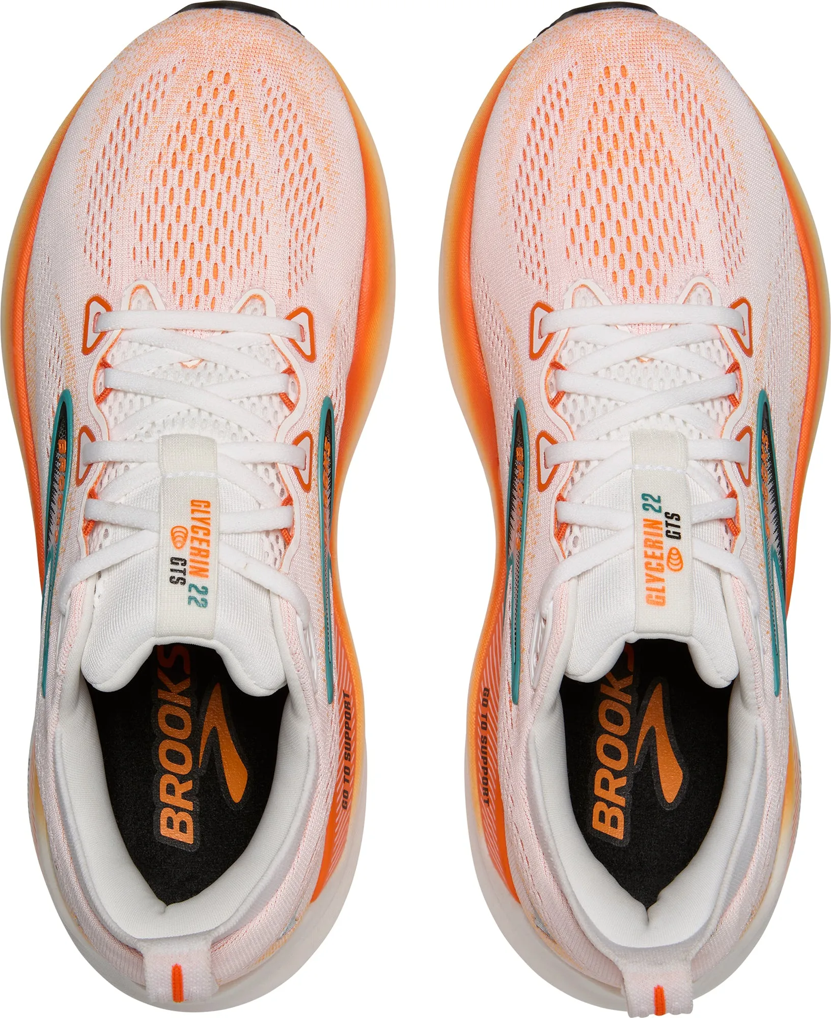 Brooks Glycerin GTS 22 Mens Running Shoes - Orange dust - resistant shoes competition - shoes