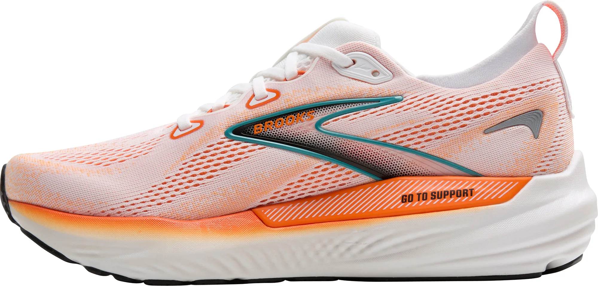 Brooks Glycerin GTS 22 Mens Running Shoes - Orange running in cloudy weather shoes