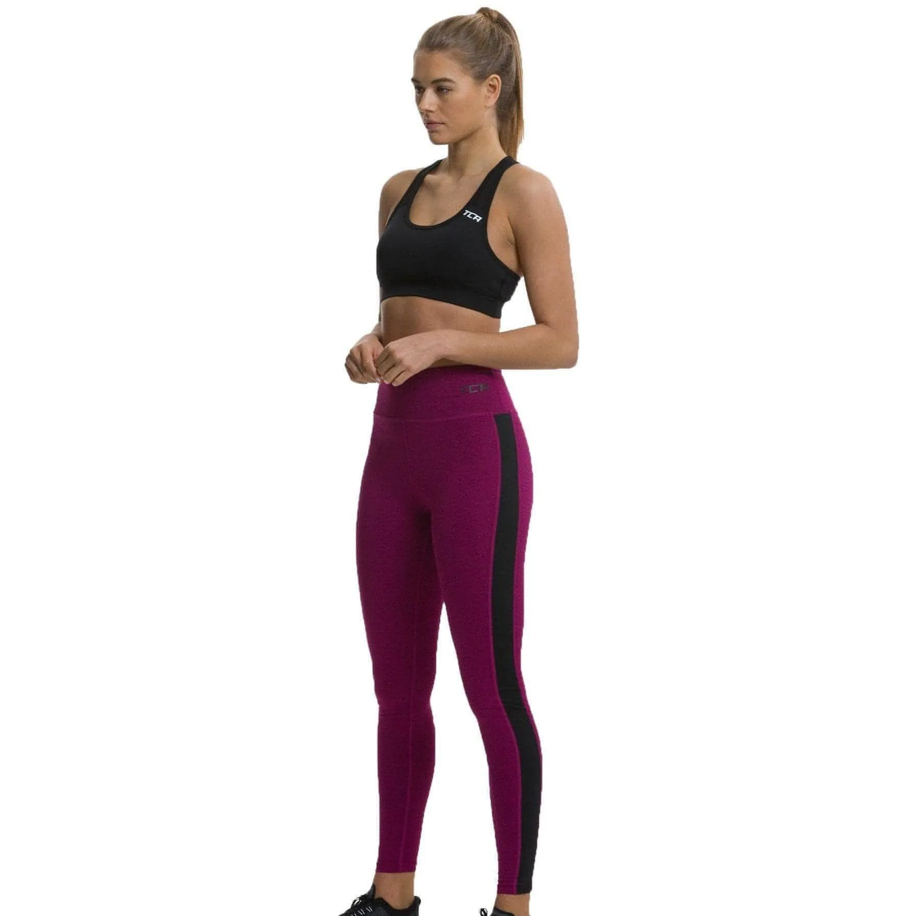 TCA Balance Womens Long Running Tights - Pink Daily Casual Running Outfit