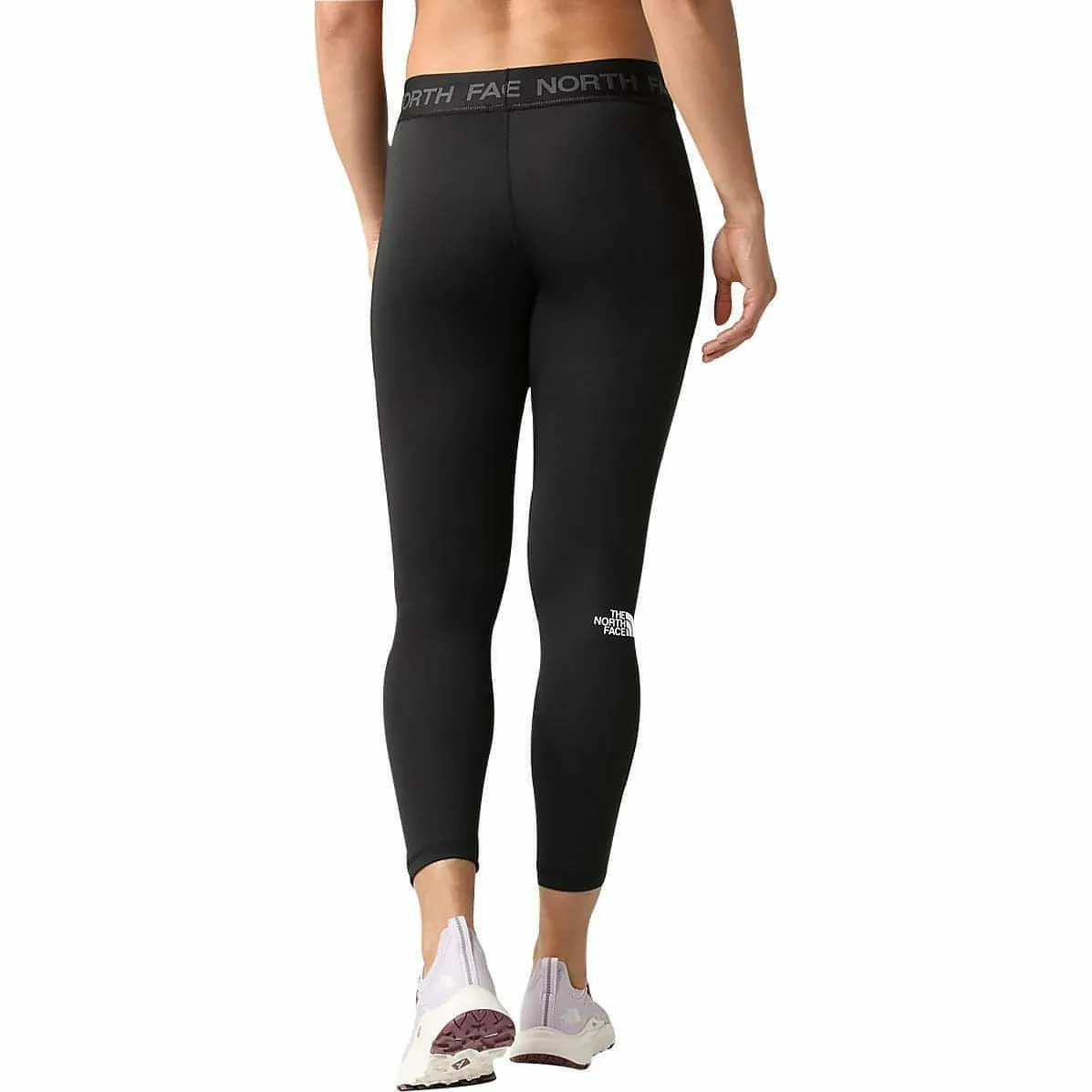 Modern Fit The North Face Flex Mid Rise Womens Long Running Tights - Black