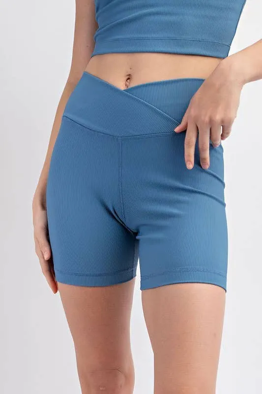 Cozy Feel Seamless Rib Biker Shorts (Final Sale)