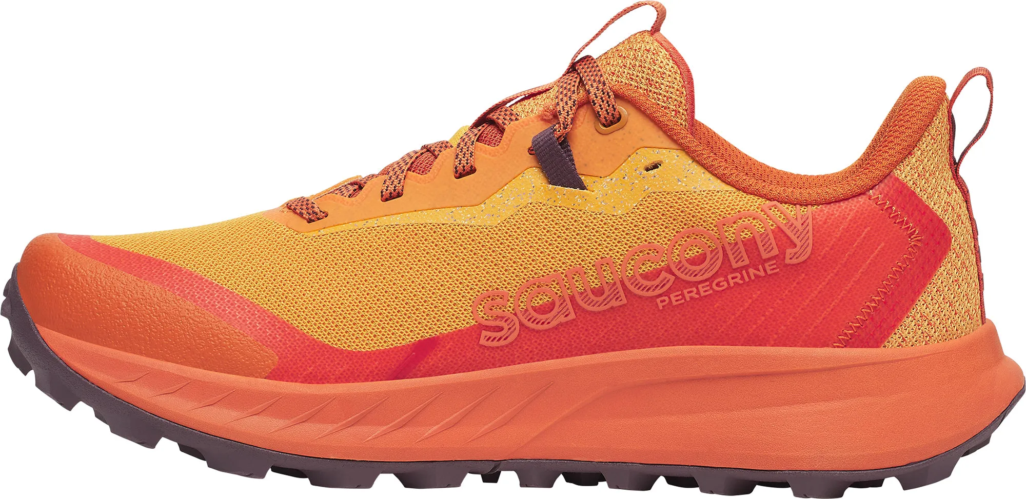 Aero Ventilation machine - washable running option Saucony Peregrine 15 Mens Trail Running Shoes - Orange