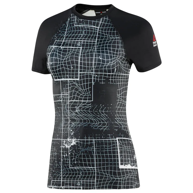 Reebok Crossfit Paddle Women's Short Sleeve Tee NoSideSeams