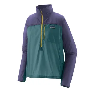 Women's Houdini Stash 1/2 Zip Jacket Wetland Blue / Solstice Purple Hardware RipstopFabric