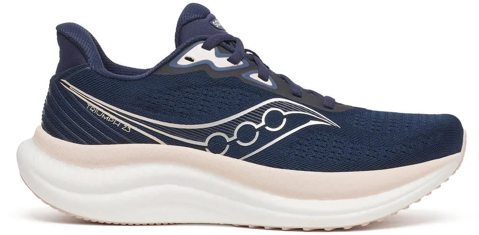 running on gravel shoes Saucony Triumph 23 Womens Running Shoes - Blue