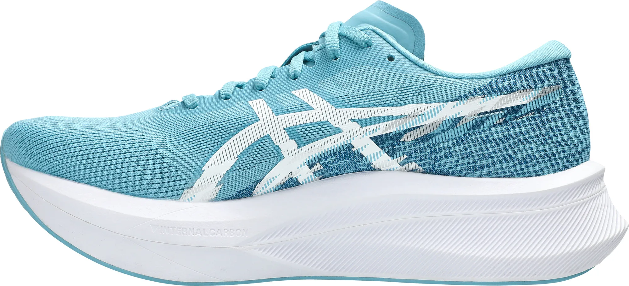 Asics Magic Speed 4 Mens Running Shoes - Blue Subtle patterns monochrome shoes