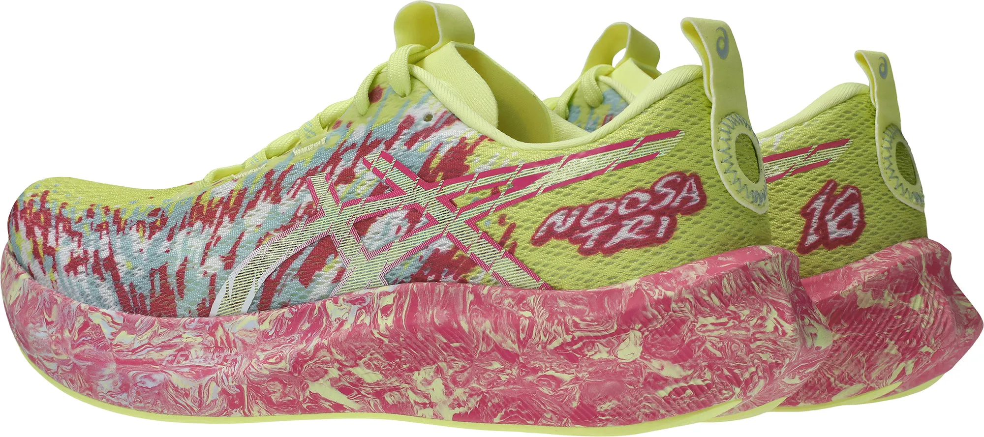Asics Noosa Tri 16 Womens Running Shoes - Yellow foam - sole shoes running on a clay track shoes