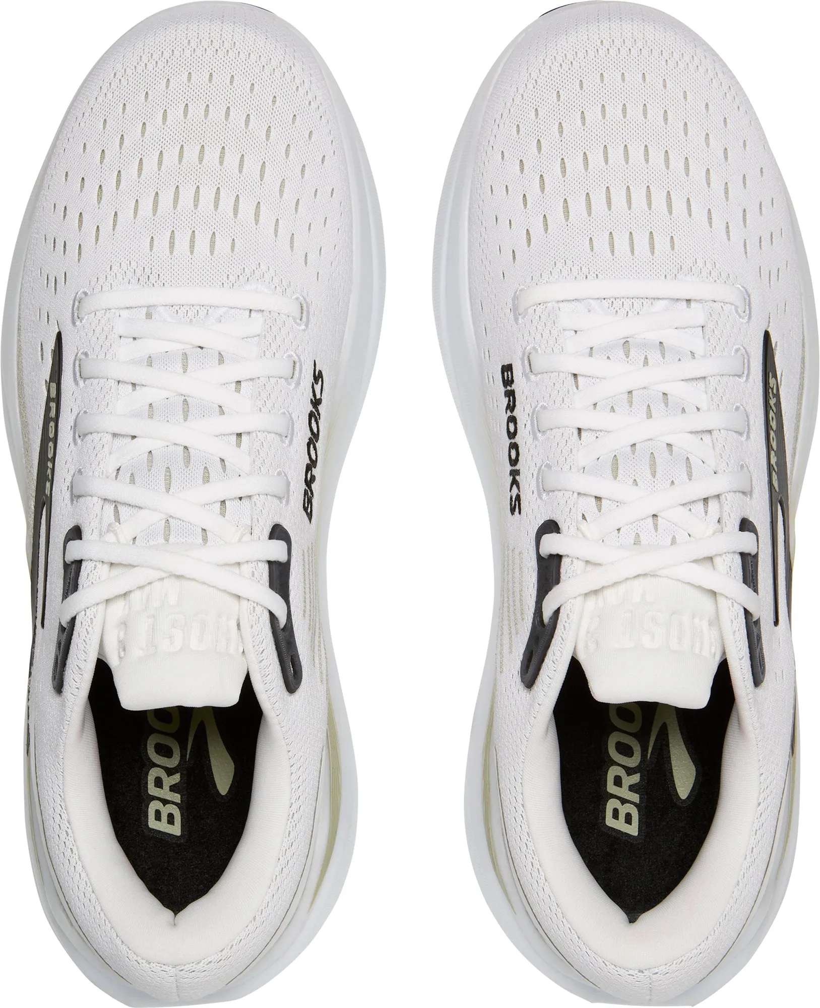 Canvas Brooks Ghost Max 3 Mens Running Shoes - White