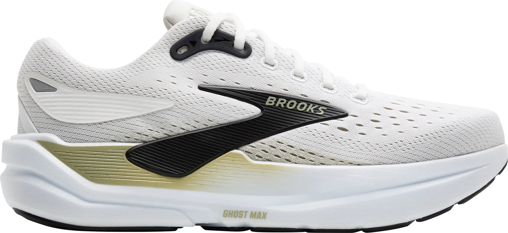 downhill running shoes Brooks Ghost Max 3 Mens Running Shoes - White