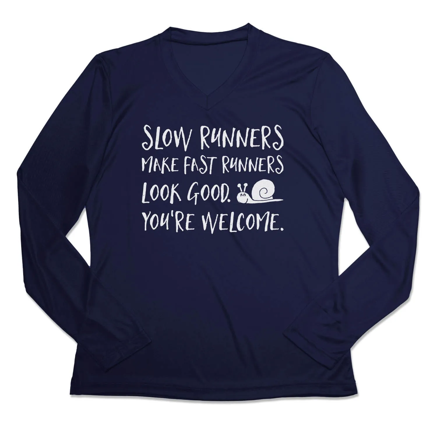 Sporty Design Camping attire Women's Long Sleeve Tech Tee - Slow Runners