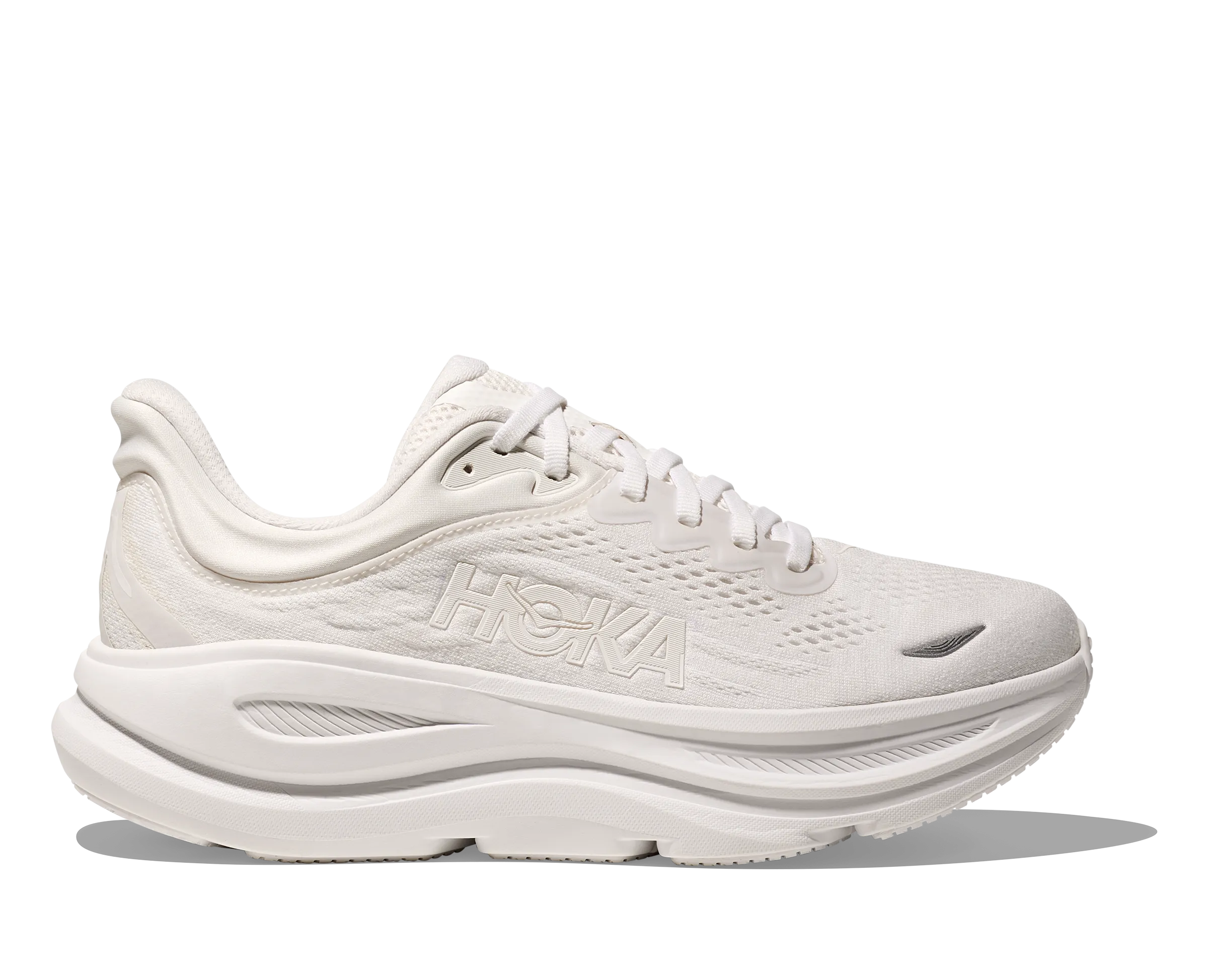 Women's Bondi 9 WIDE (WWH - White/White) cushioned shoes