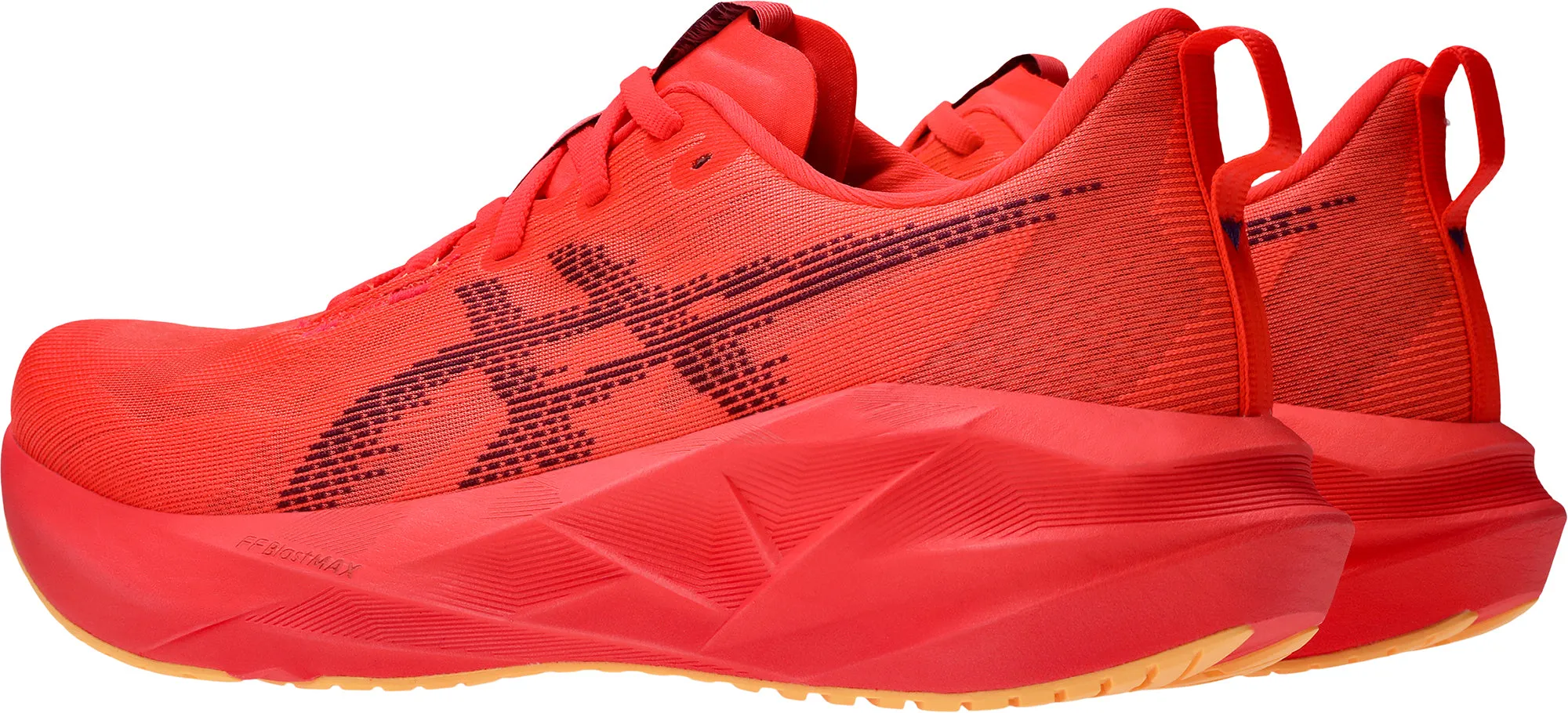 Asics NovaBlast 5 Mens Running Shoes - Red Microtextured Grip Surface Style - conscious
