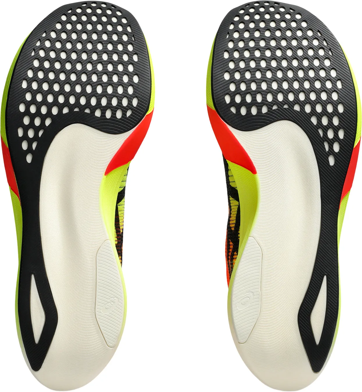 running on asphalt shoes running in rainy weather Asics MetaSpeed Edge Paris Running Shoes - Yellow