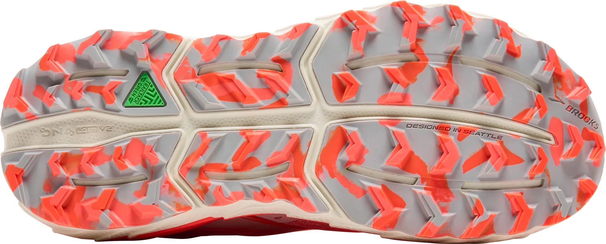 running with a foam midsole Energy Return Foam Technology Brooks Cascadia 18 Womens Trail Running Shoes - Orange
