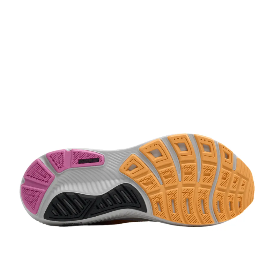 natural leather shoe quality Indoor Training Brooks Women's Ghost 17 Running Shoes in Oyster/Apricot/Pink AW25