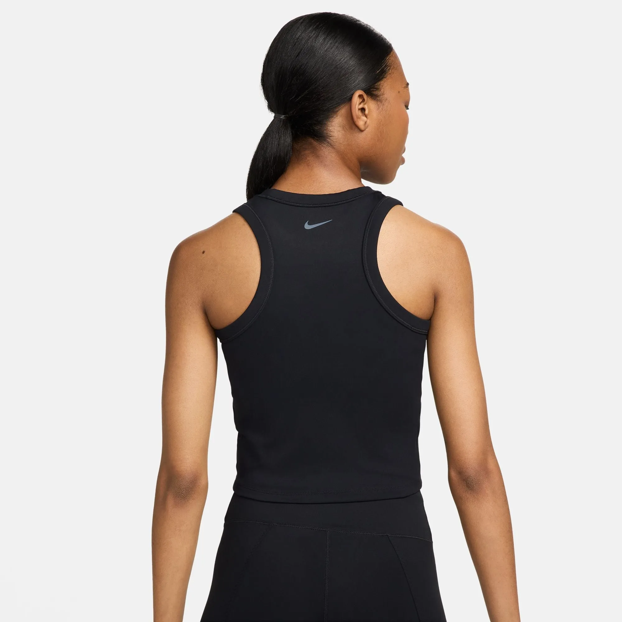 Cooling Technology Good ventilation Nike Women's Dri-FIT One Fitted Cropped Tank Black / Black
