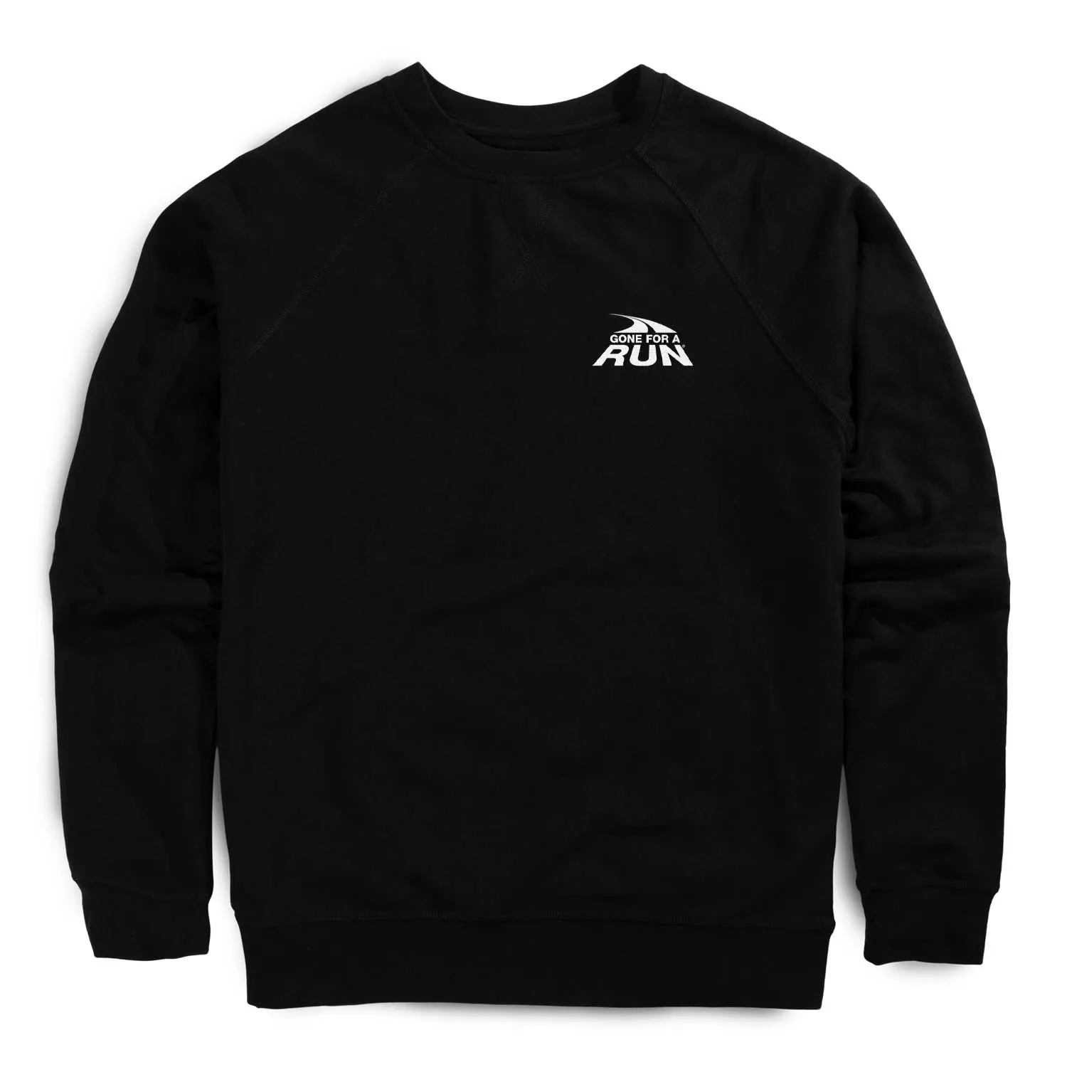 Modern Look Running Raglan Crew Neck Pullover - Gone For a Run? Logo - Mini