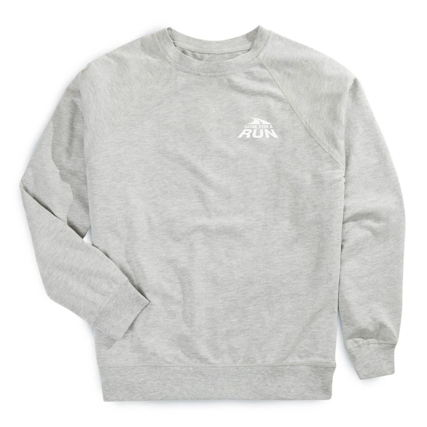 Matte Tone Warm Socks Running Raglan Crew Neck Pullover - Gone For a Run? Logo - Mini
