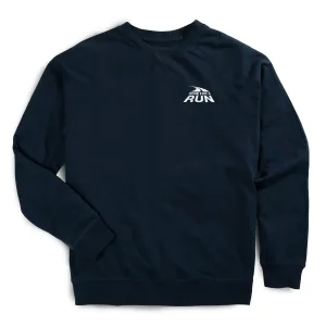 Running Raglan Crew Neck Pullover - Gone For a Run? Logo - Mini AbrasionResistantFabric Soft Jacket