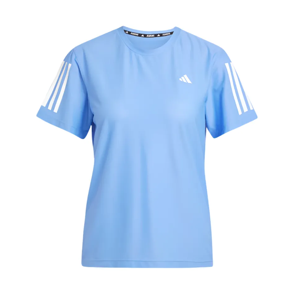 Adidas Women's Own The Run T-Shirt in Blue Fusion AW25 Comfortable clothing Casual Comfort Design