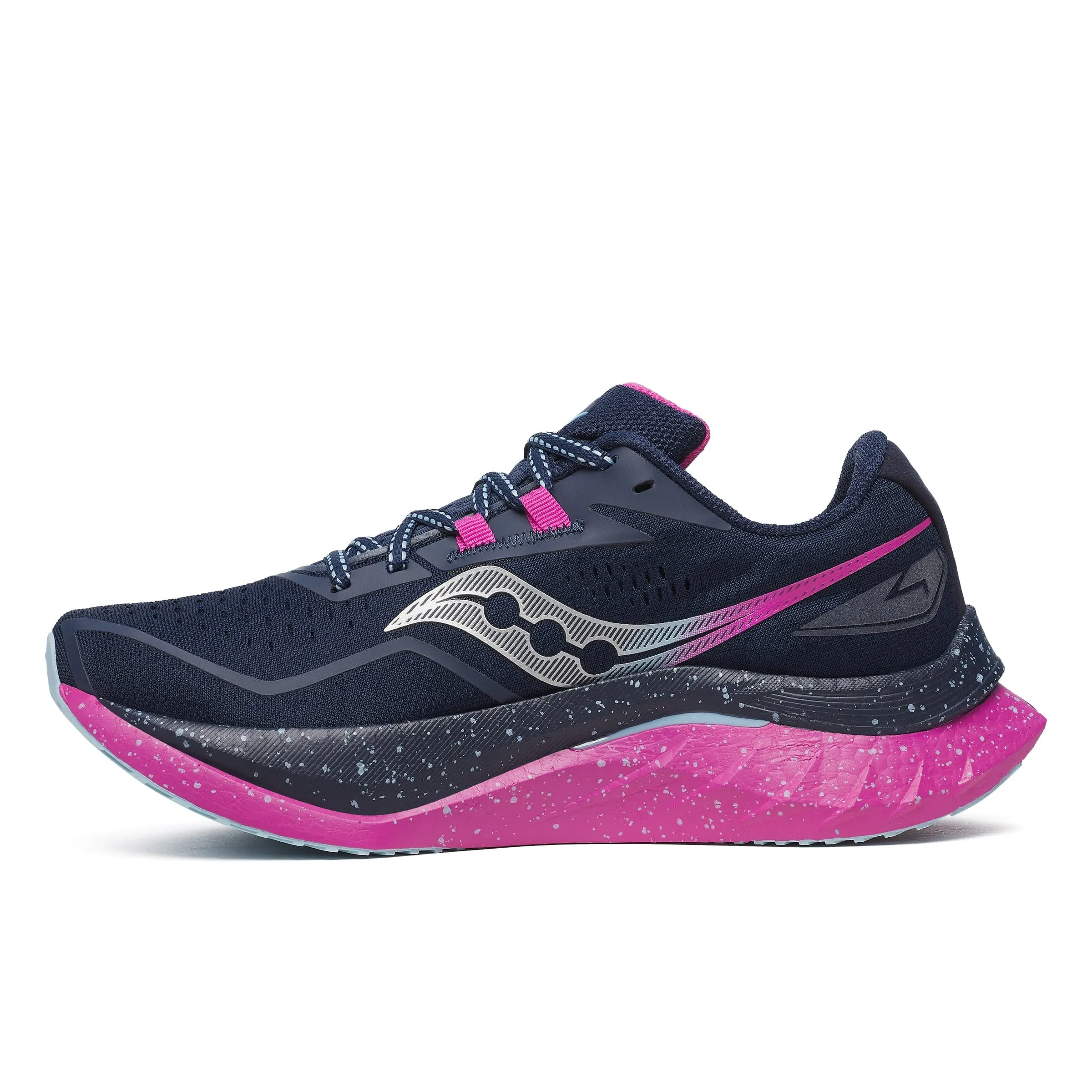 active foot apparel Trail   Ready Saucony Women's Endorphin Speed 4 Running Shoes in Navy/Fuchsia SS25